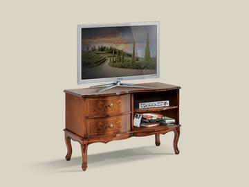 084 - Wooden TV cabinet with drawers by Tarocco Vaccari Group - view 2